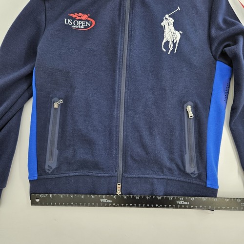 RLX BIG PONY Ralph Lauren 2015 US Open Track Jacket Boys Size Large Navy Blue - Picture 5 of 24
