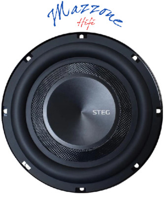 STEG SQ8-4 Subwoofer 4 + 4Ω 20 CM Ultraflach Sub Woofer 600W Auto Lkw & Camper