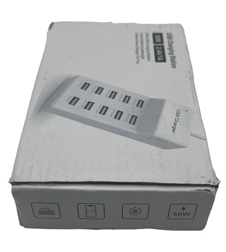 NEW 10-Port USB Charging Station 50W Portable USB Charging Station Wall Charger - Picture 3 of 3