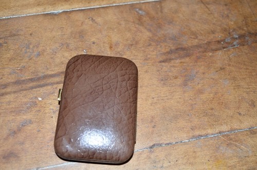 BUXTON Leder Schlüsselanhänger Flip Schildkröte geschlossen Schlüsseletui Etui Vintage - Bild 4 von 9