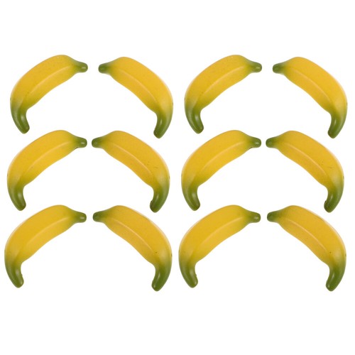 15 Pezzi Mini Banana Giocattoli Frutta Artificiale da Viaggio per Decorazione Realistica - Foto 9 di 12