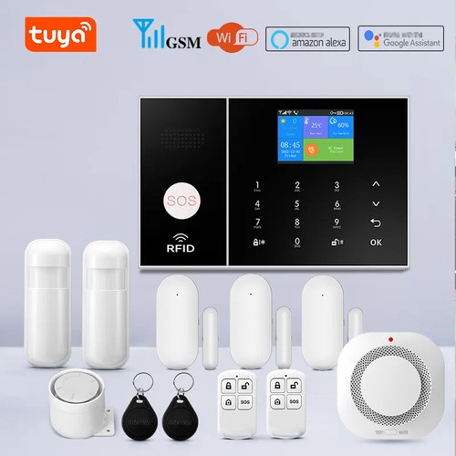 Tuya Wifi Gsm Security Alarm System Works With Burglar Motion Detector IP Camera