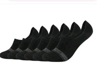Mustang FüßLinge 6Er Pack 35/38 Schwarz/Dunkel Grau