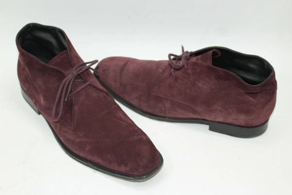 Chaussures Pour Hommes TOD'S Taille 11 Europe 45 Suède Violet. S9232 - Photo 2/4