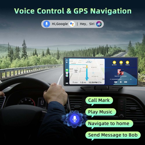 10.26 Inch 4K Car Wireless CarPlay Player GPS Android Multimedia Car Stereo Auto - Picture 5 of 9