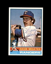 Dave Moates Signed Original 1976 Topps Texas Rangers Autograph Dave Moates Signed Original 1976 Topps Texas Rangers Autograph