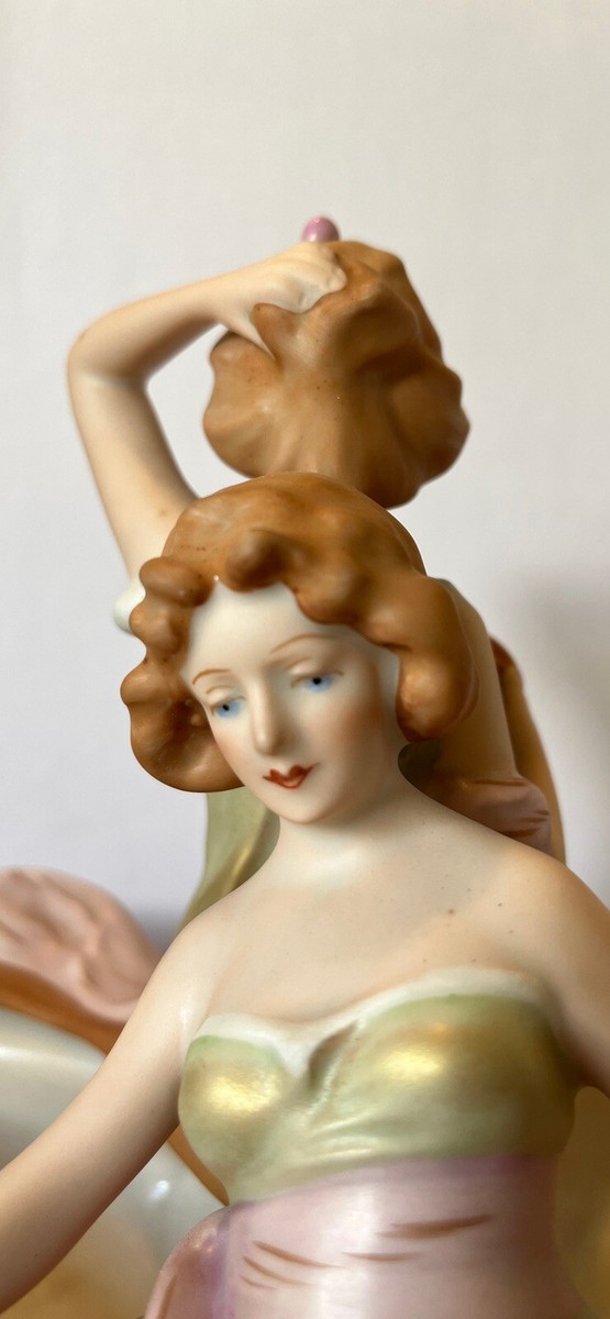 Beautiful Vtg. Royal Dux Bohemia Art Nouveau Centerpiece