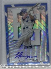 2021 LEAF PERFECT GAME METAL BLUE WAVE  LUKE HEYMAN AUTO #4/10