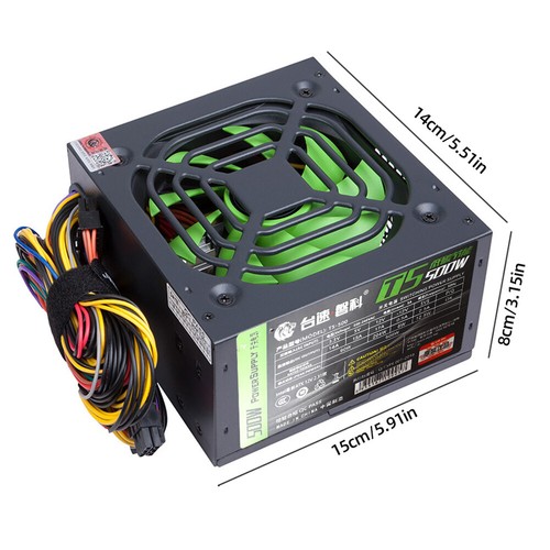 Computer Power Supply Dual 6Pin Desktop PSU 2 SATA Six Protection for Desktop PC - Afbeelding 12 van 12