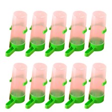 10 PCS Quail Feeder Parrot Feeding Cup Bird Water Dispenser Feeders