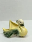 Vintage Hull Pottery Bandana Duck Planter Green #75