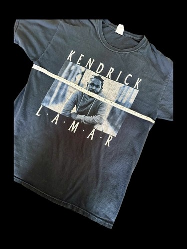 Camiseta para hombre Kendrick Lamar/Travis Scott/Dram/YG - Damn Tour 2017 grande descolorida - Imagen 10 de 10