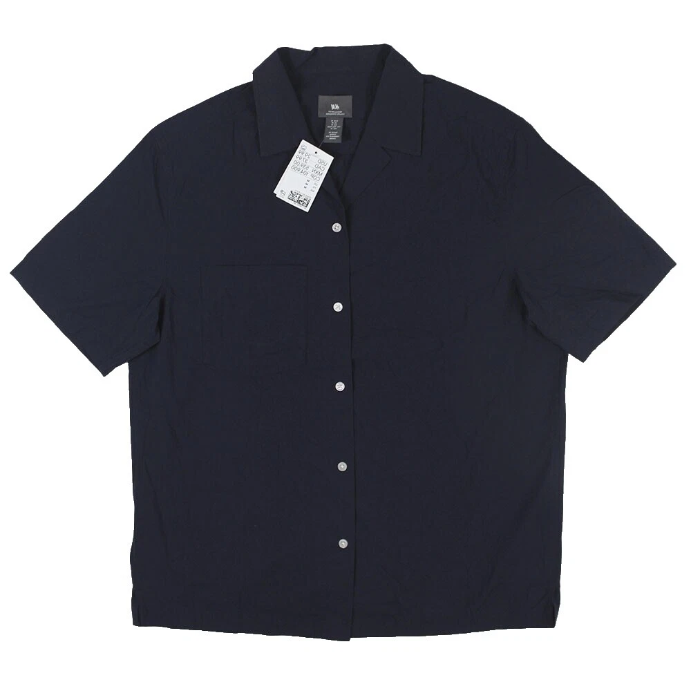 H&M Cotton Short Sleeve Casual Button-Down Shirts for Men