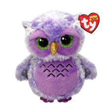Ty Beanie Boos   OWLIVIA THE PURPLE OWL 6" PLUSH MWMT'S