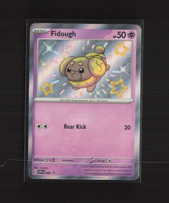 Fidough SVP069 Black Star Promo Shiny Holo Baby Pokemon Card