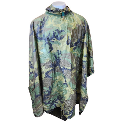 Woodland Ripstop Military Wet Weather Poncho   New with Defects *mocinc.1982*