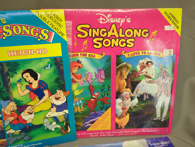 Disney Laserdisc Lot Sing Along Songs Robin Hood Babes Toyland