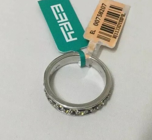 Anello fascia zaffiro EFFY BH argento blu/giallo nuovo con etichetta 1,35 CT misura 7 confezione regalo - Foto 3 di 8