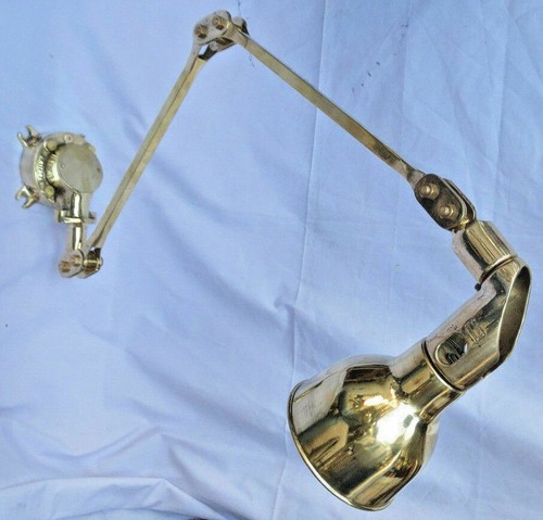 Verstellbare Messing Nautisches Schiff Studientischlampe | La Lampra Marine Style - Bild 3 von 4