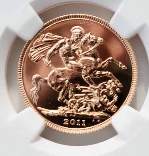 2011 Gold Sovereign, NGC MS67 DPL Great Britain UK - Picture 2 of 3