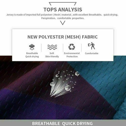 Mens Cycling Jersey Fleeced Top Bicycle Bike MTB Full Zipper Long Sleeve Shirt - Afbeelding 5 van 8