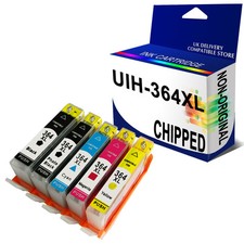 5pk Unbrand Fits for 364XL ink cartridges PhotoSmart series printer