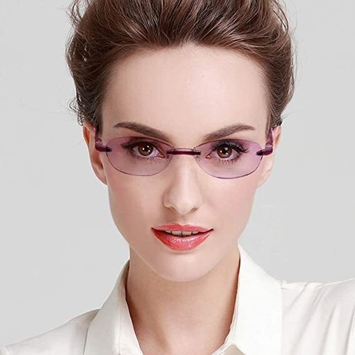 2 piezas Gafas de Lectura sin montura Moda Diseño de Corte de Diamantes Teraise Antifatiga - Imagen 38 de 48