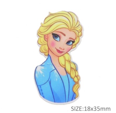 5 Pc. Planar Resin Hair Bow Center WHOLESALE PRINCESS 1193282 elsa Queen