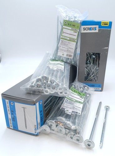 Tellerkopfschrauben Holzbauschrauben Torx  SWG  M6,M8,M10 ETA Zulassung verzinkt - Bild 1 von 10