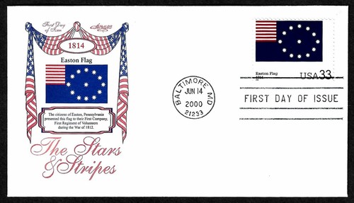 USA, SCOTT #3403, FULL SET OF 20 ARTMASTER FDC COVERS STARS & STRIPES FLAGS 2000 - Picture 16 of 22