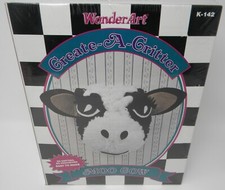 Wonder Art Create-A-Critter MOO COW Craft Kit No Knitting Crocheting