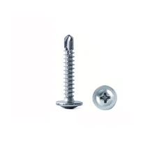 FASTENPOWER #8 Self Drilling Modified Truss Head Sheet Metal Screws Zinc Coated