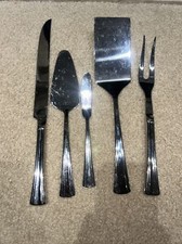 Reed  Barton BROOKSHIRE 5 Serving Knives Stainless Flatware Silverware