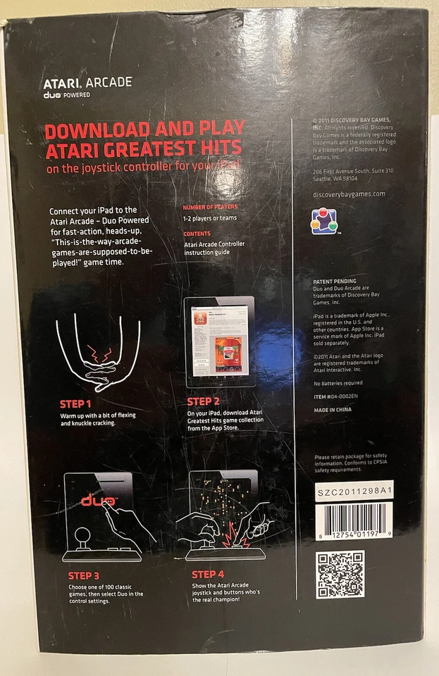 ATARI ARCADE Duo Powered Joystick Controller. For iPad 1/2/3 Gen. - Image 2 of 4