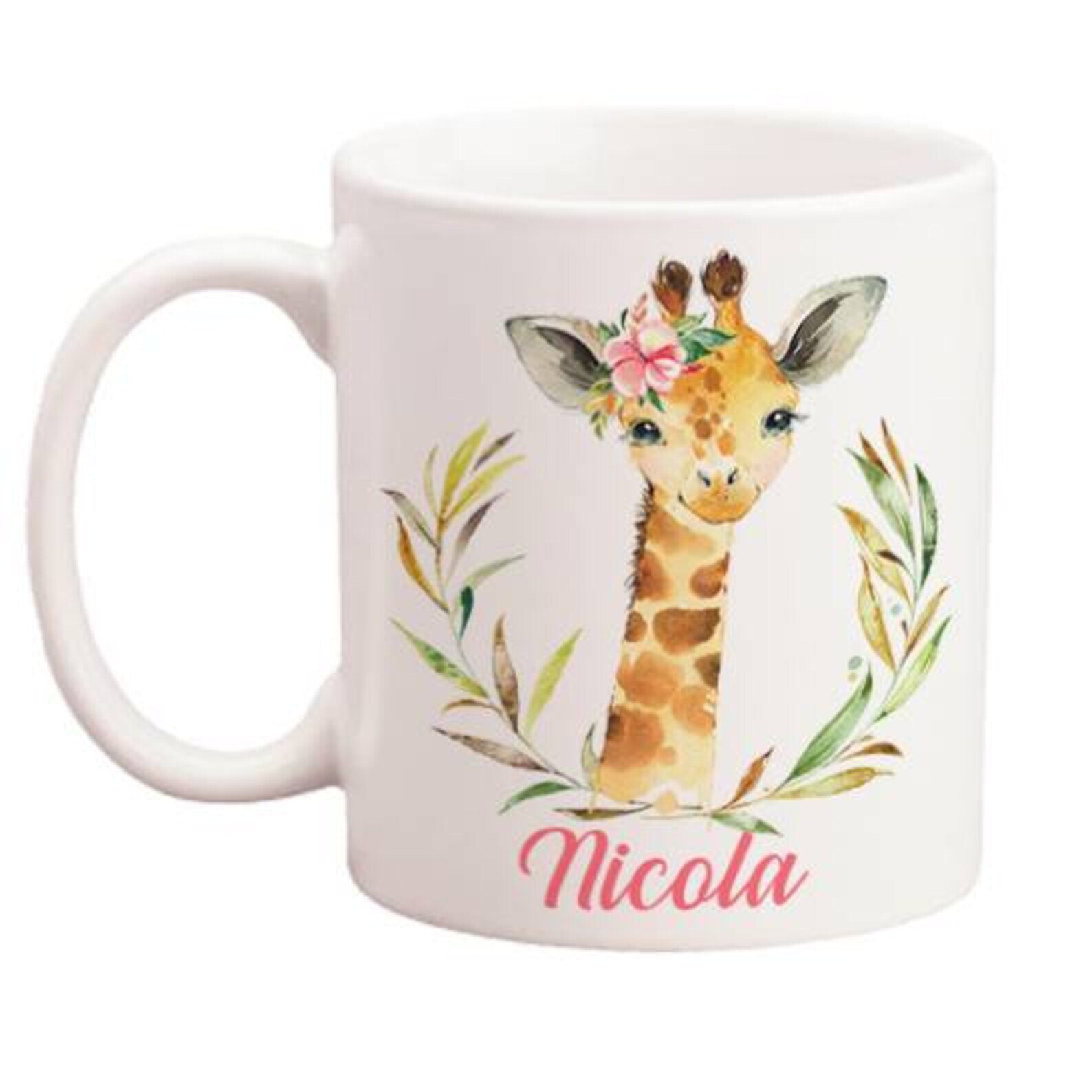 Personalised Giraffe Mug Personalised Animal Mug Personalised Gift Personalised