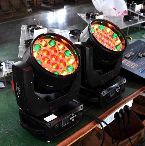 Luz principal móvil LED 19X15W RGBW 4EN1 color escenario DMX 24/16 CH para discoteca club - Imagen 5 de 38