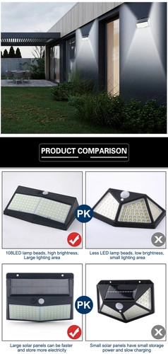 Solar Lamps Outdoor Lightinig Automatic Adjust Brightness Garden Street Lights - 第 19/25 張圖片