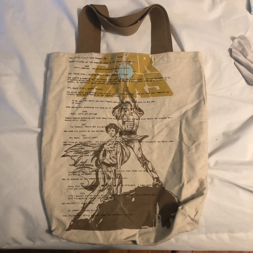 Luke Skywalker Princess Leia Canvas Tote Bag 2018 Loungefly Retro Star Wars 