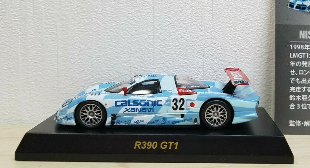 1/64 Kyosho 1998 NISSAN R390 GT1 CALSONIC r390gt1 #32 diecast car model Le Mans