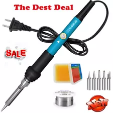 Soldering Iron Kit 60W Electric Solder Gun Station Wire Adjustable Temperature