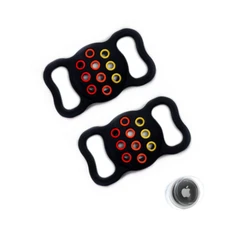 Airtag Dog Collar Holder 2 Pack,Waterproof Dog Collar,Silicone Full Body Covered