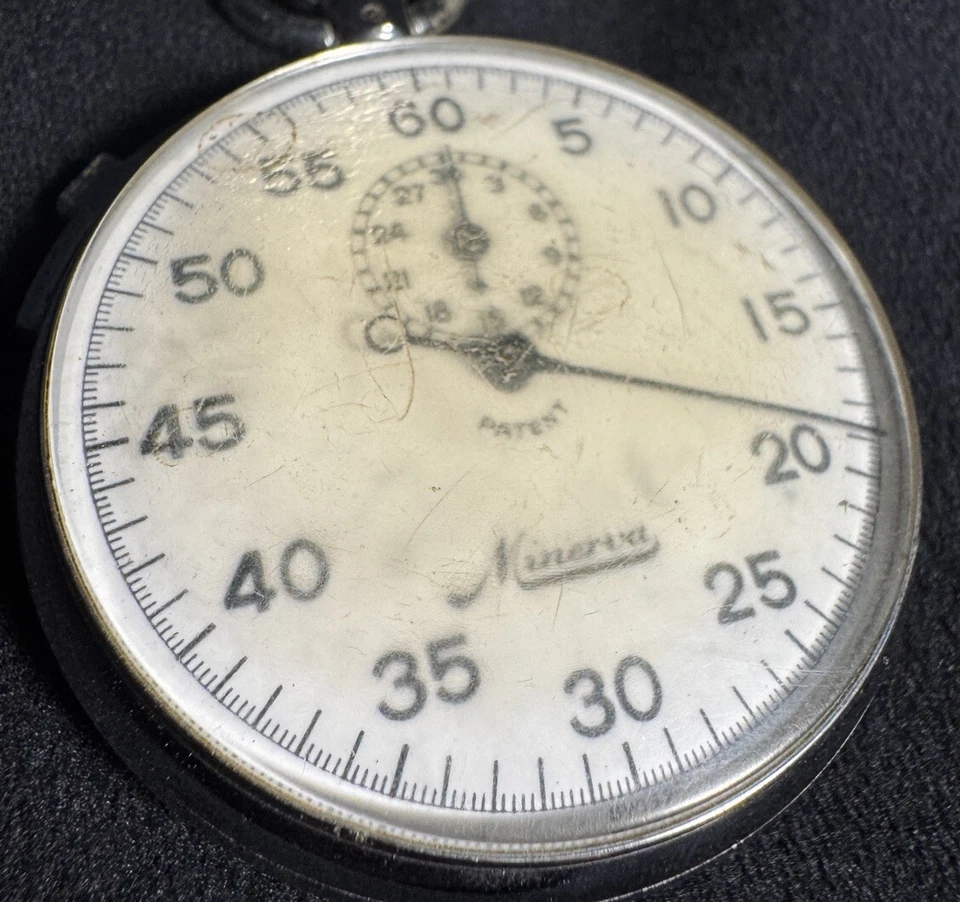 Cronómetro suizo Minerva vintage probado funcionando Foto 3 de 4