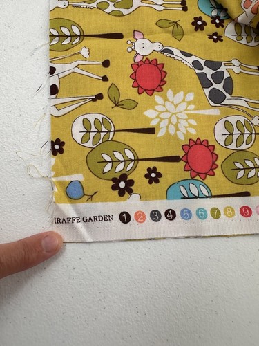 Fabric Scrap Lot quilting scrapbooking, crafts 6 Yards 26 Oz Giraffe Teddy Bear - Picture 6 of 11