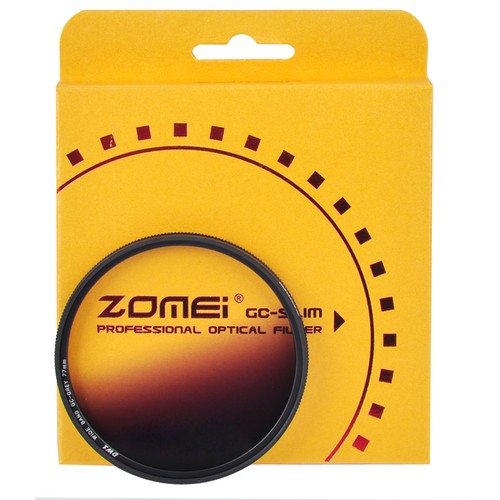 Zomei Ultra Slim Graduated Grey Blue Orange Red Filter Kit Set for Canon Nikon - Picture 3 of 10