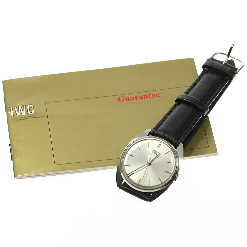 IWC Schaffhausen Hand-Winding Cal.403 Manual Men's  Wristwatch SS Silver Auth