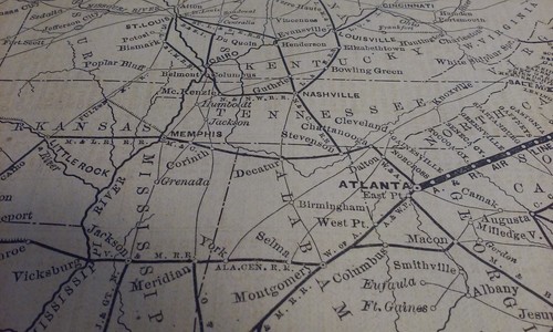 Raro 1876 PIEDMONT AIR-LINE Ferrocarril Ferrocarril RxR Rutas y Conexiones Imprimir Mapa - Imagen 5 de 7