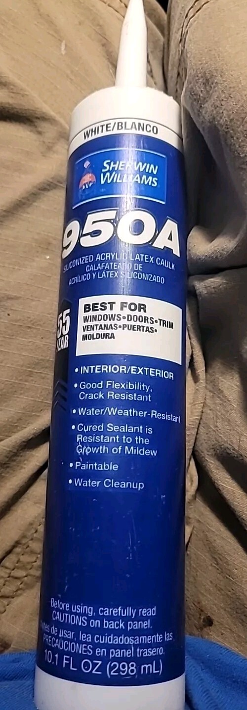Sherwin Williams 950A Silicon Acrylic Latex Caulk 10.1oz White/Blanco ✅SINGLE’✅B