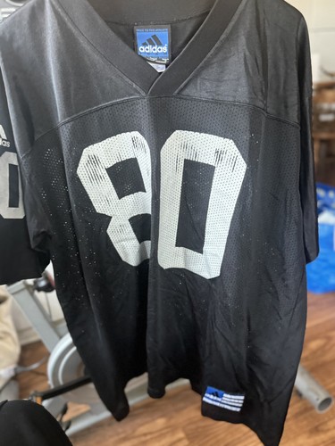 Jerry Rice Oakland Raiders Reebok NFL Jersey Size Large #80 White Black Addidas - Picture 6 of 6