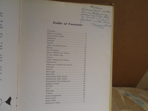 1956 HARRIET WHITNEY BERUFLICHES HIGHSCHOOL-JAHRBUCH "First Lady" Toledo, Ohio - Bild 4 von 15