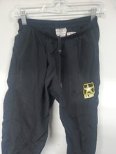 Medium Regular Female Army Physical Fitness Pants APFU Girls PT Black Yellow